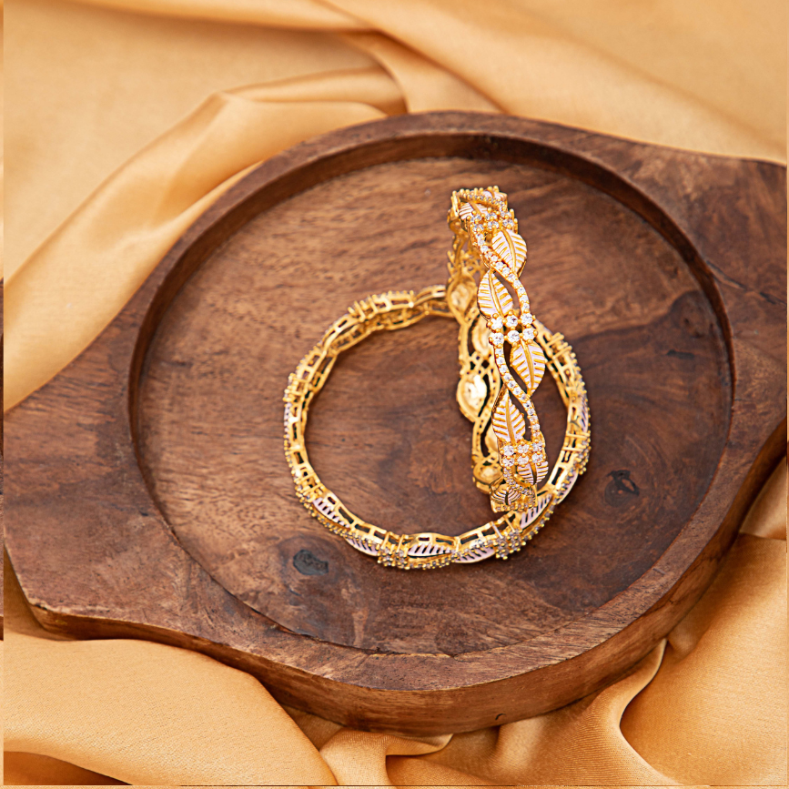 Ekani Meenakari American Diamond Bangle