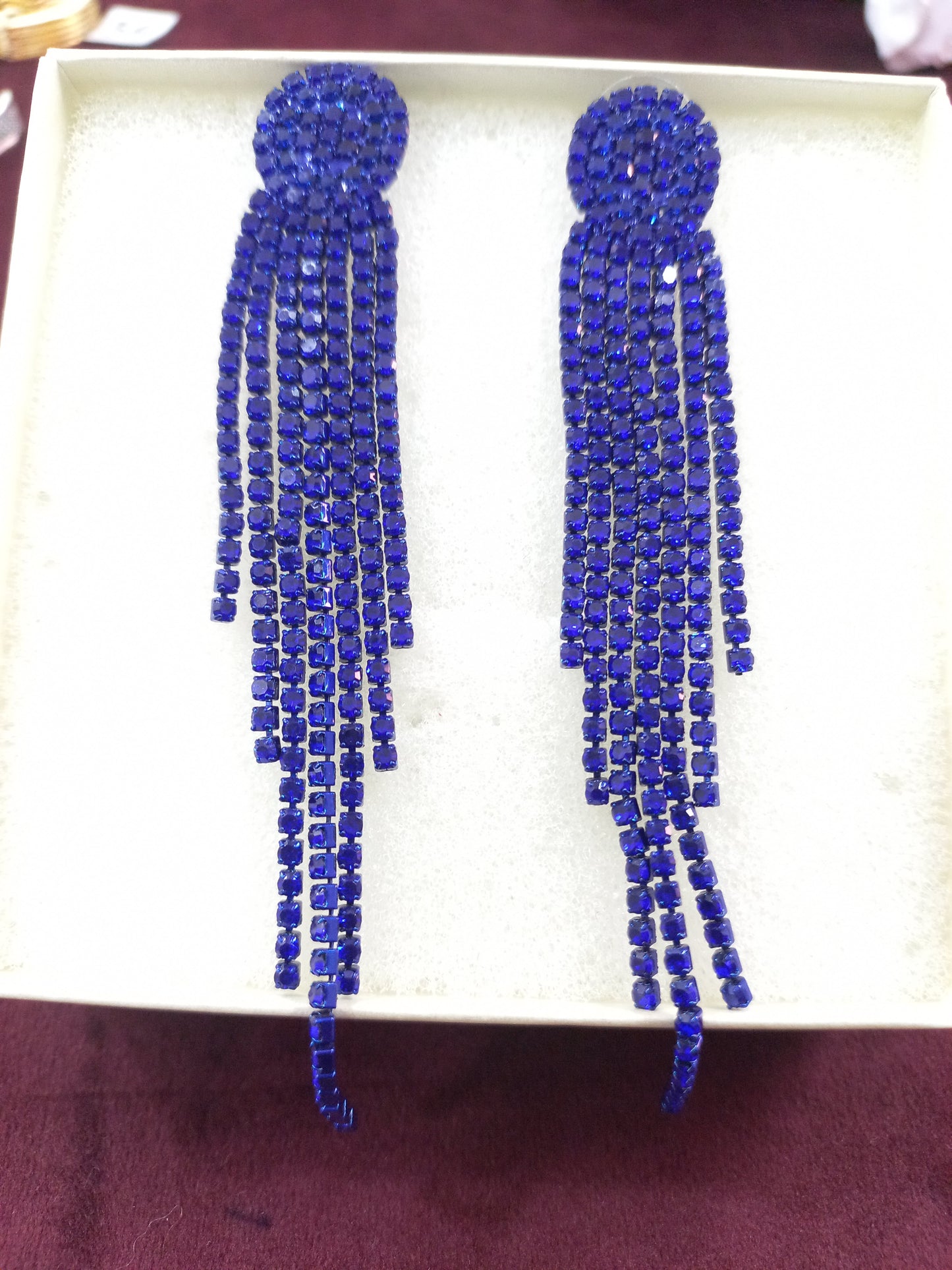 Blue Western Danglers