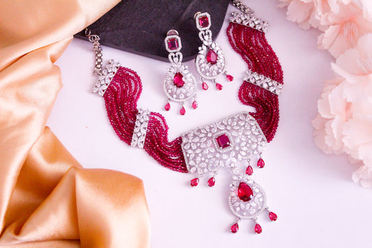 Ruby AD Necklace Set