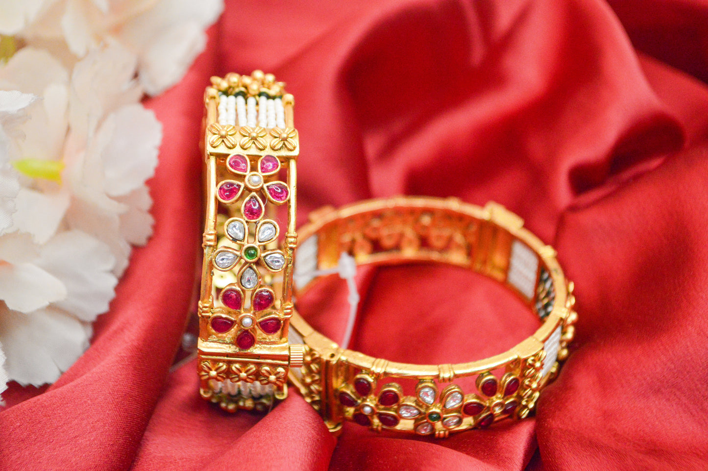 Reva Kundan Bangles