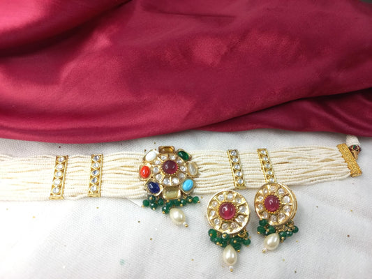 Riya Multi Color Kundan Choker