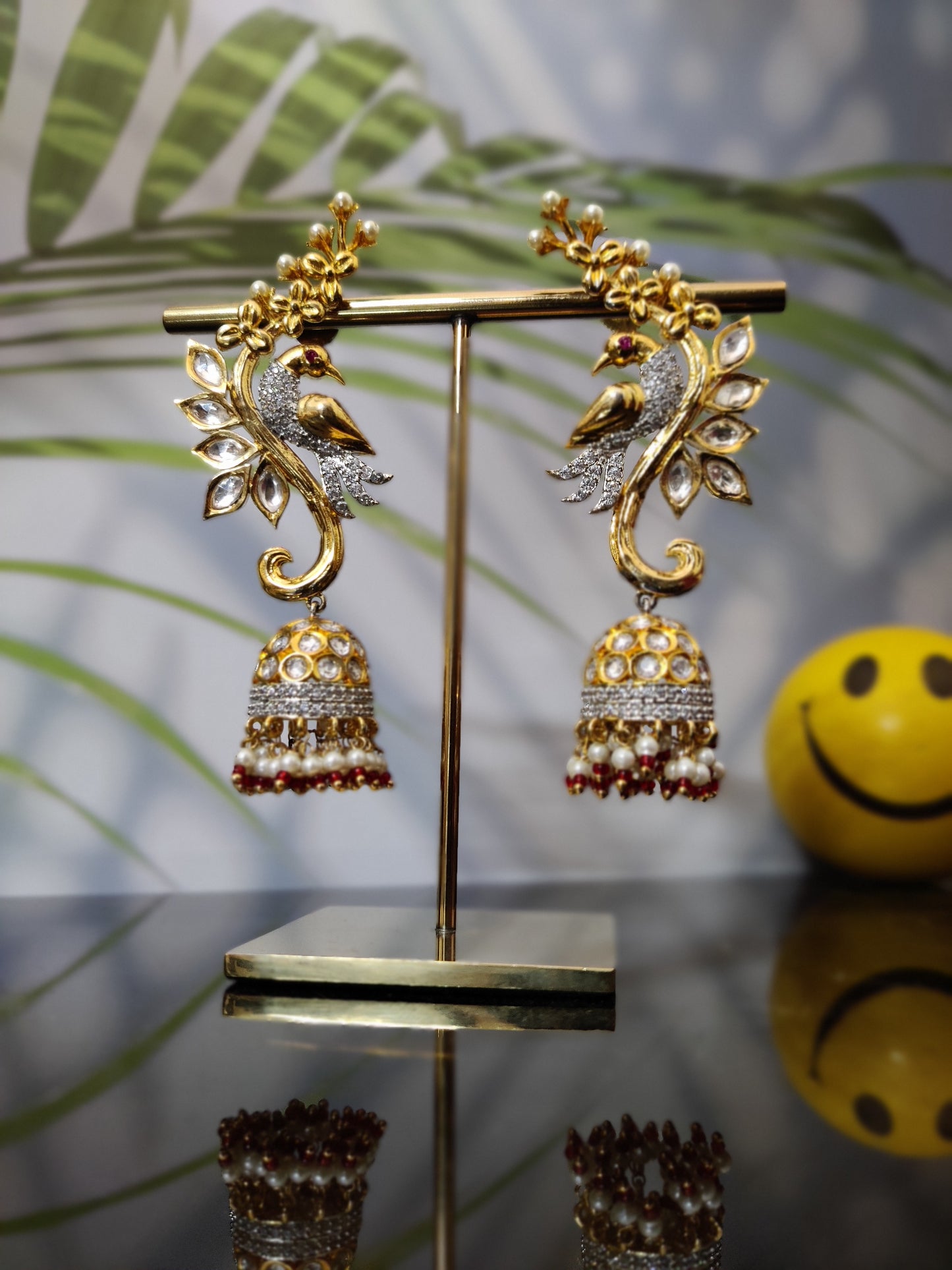 Aarvi Kundan Long Earrings