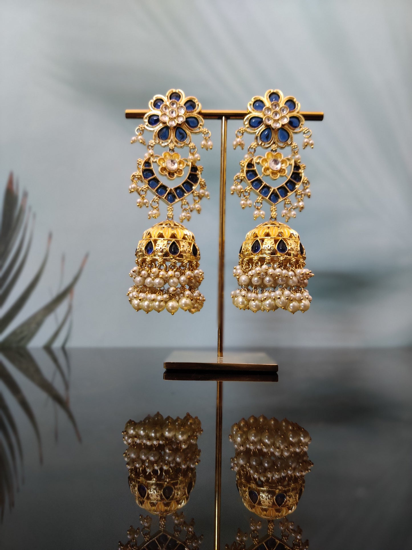 Baani Kundan Long Earrings