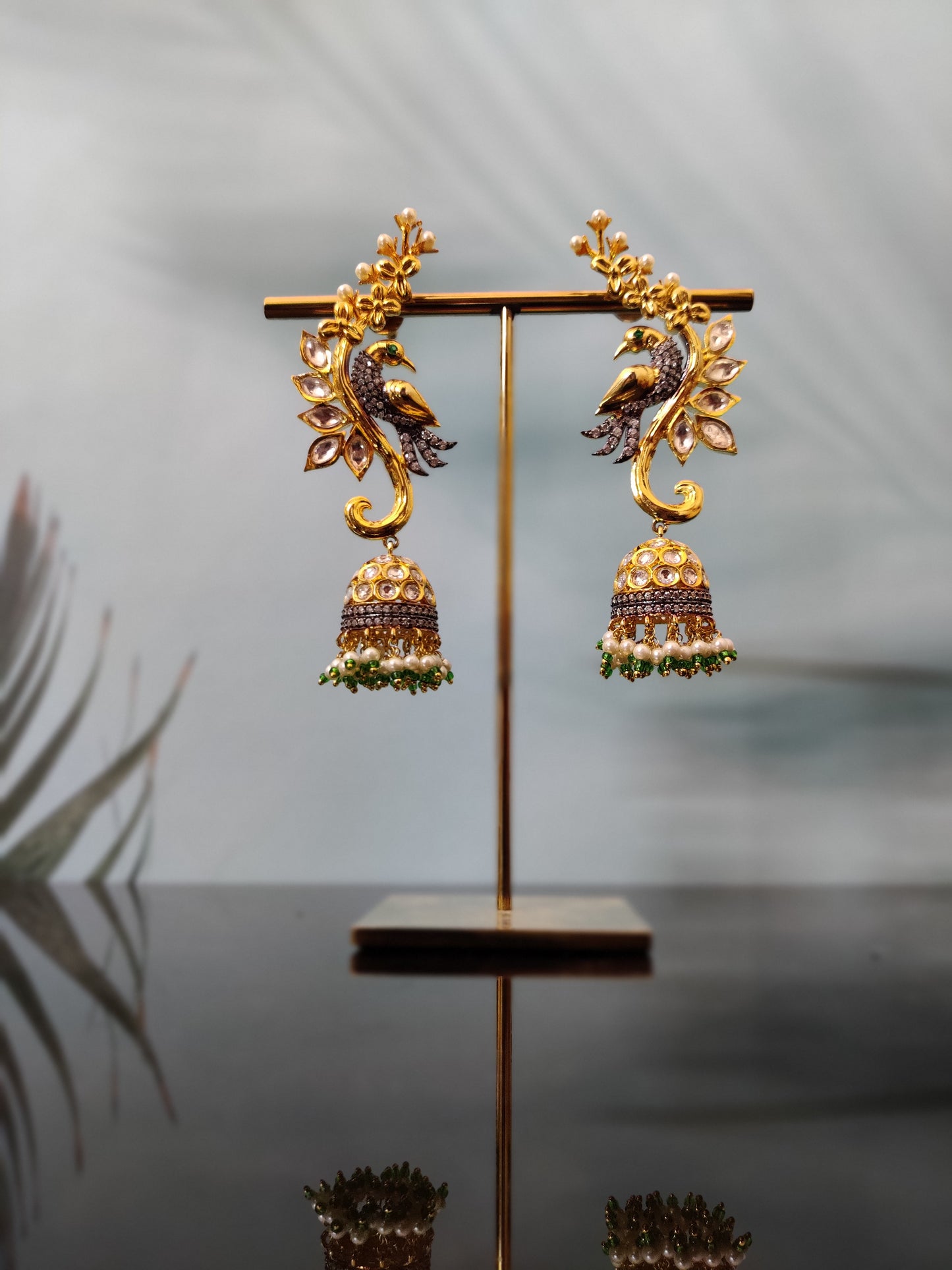 Aarvi Kundan Long Earrings