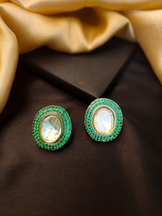 Neeti Green AD Earrings