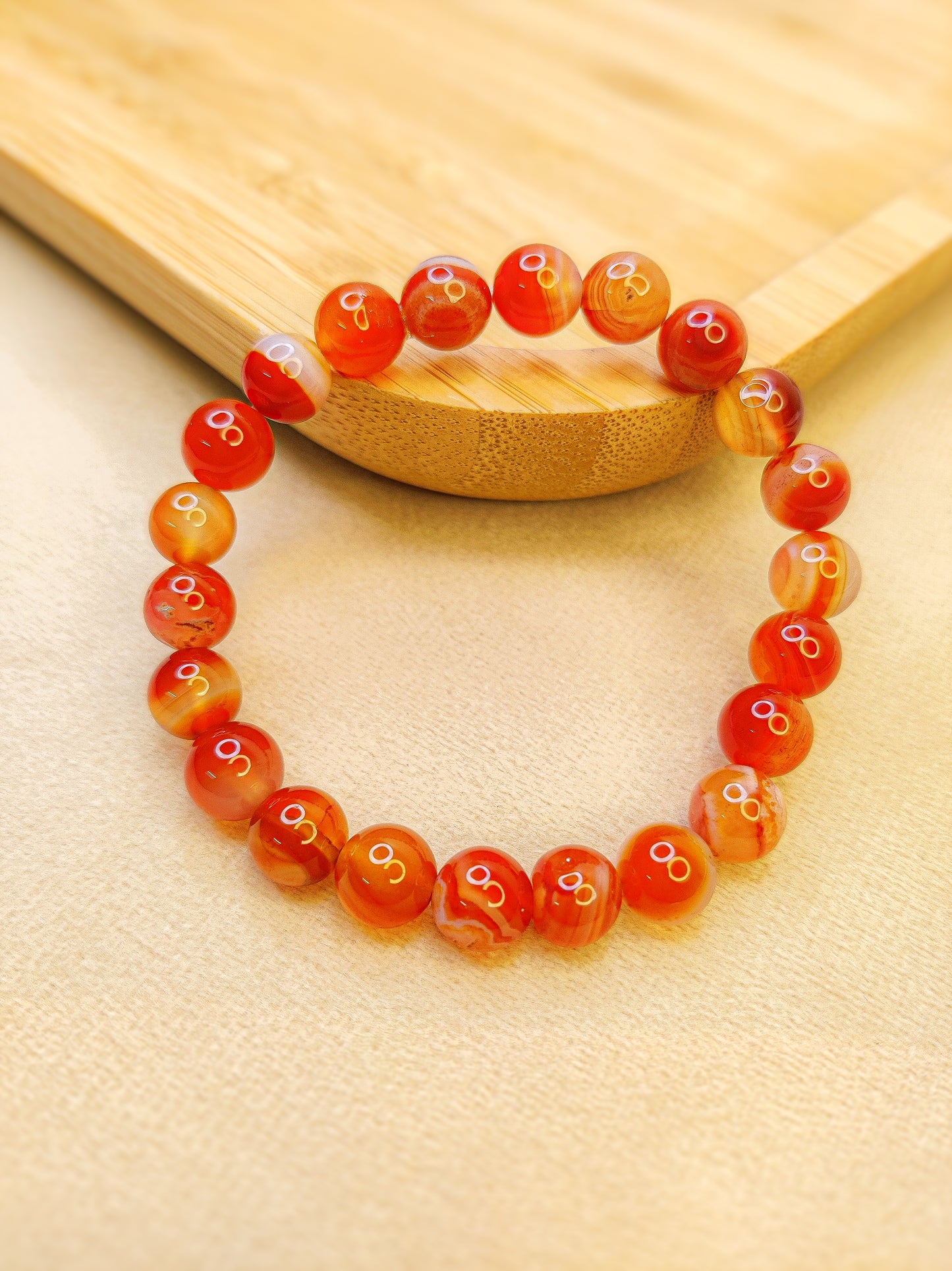 Carnelian Gem Stone Bracelet