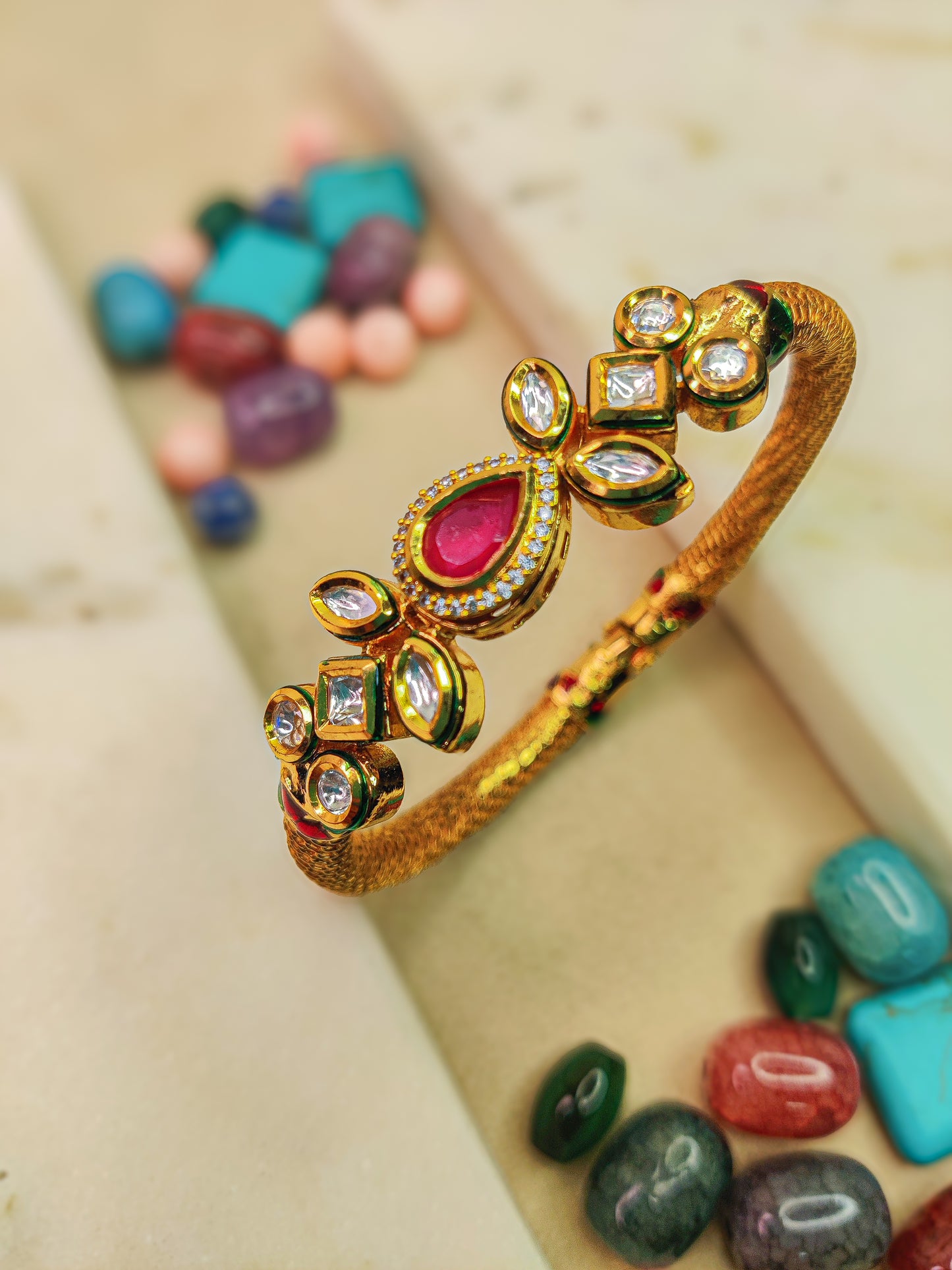 Navya Kundan Bracelet