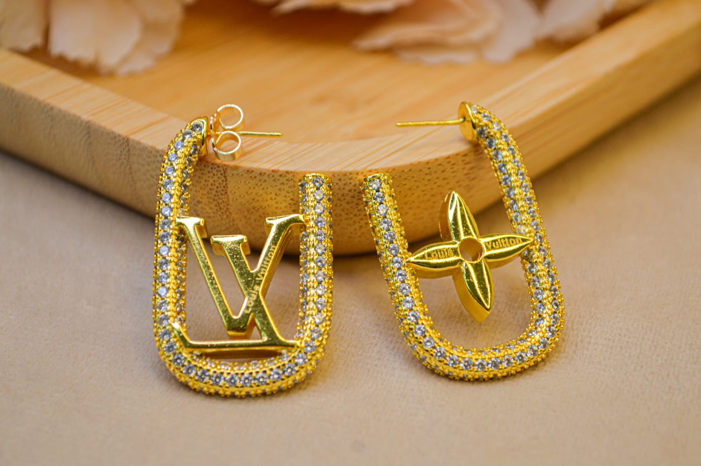 LV Inspired Earrings