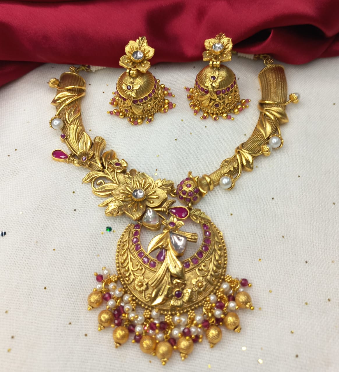 Pallavi Temple Necklace